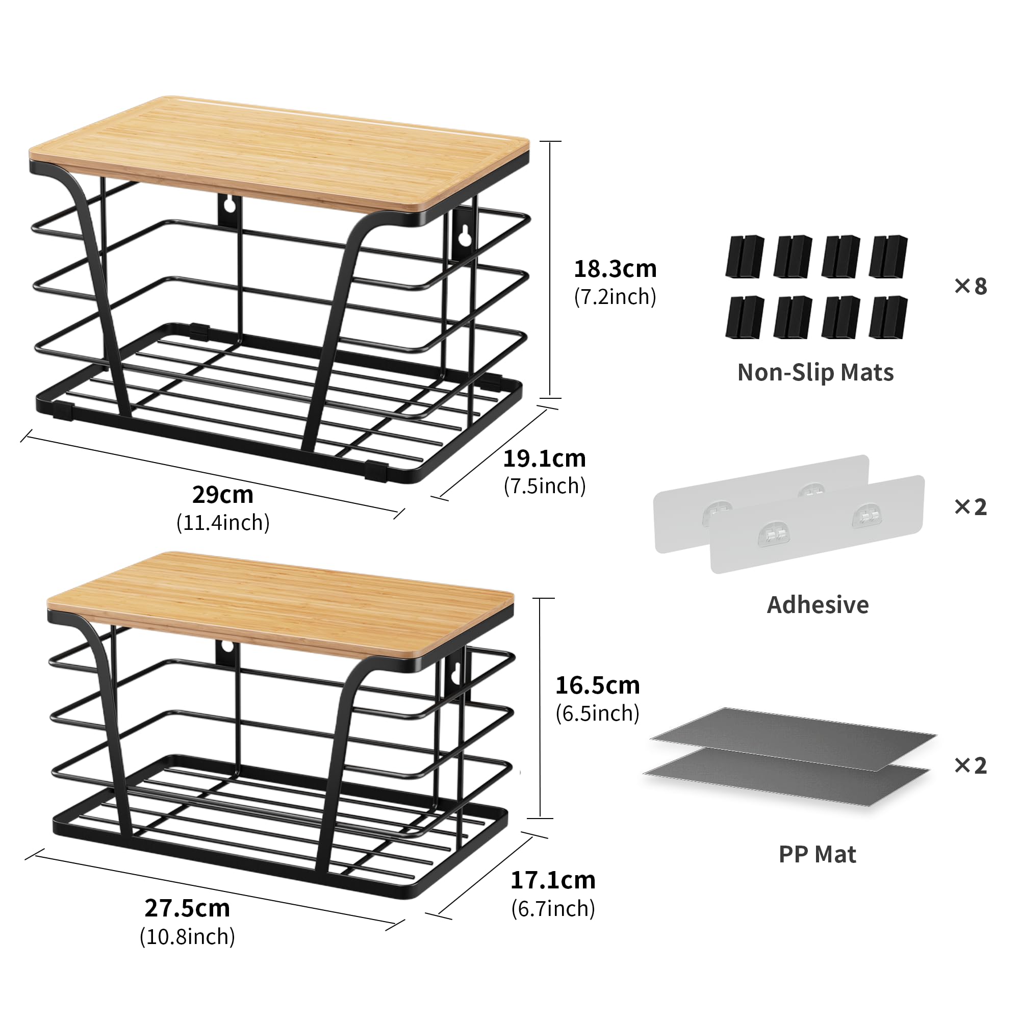 TIDIIABODE wire basket detail with PP liner highlighting airflow and easy-clean benefit