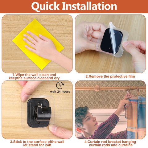 Tidisort rod supporting heavy curtains without sag, ensuring reliable long-term hold