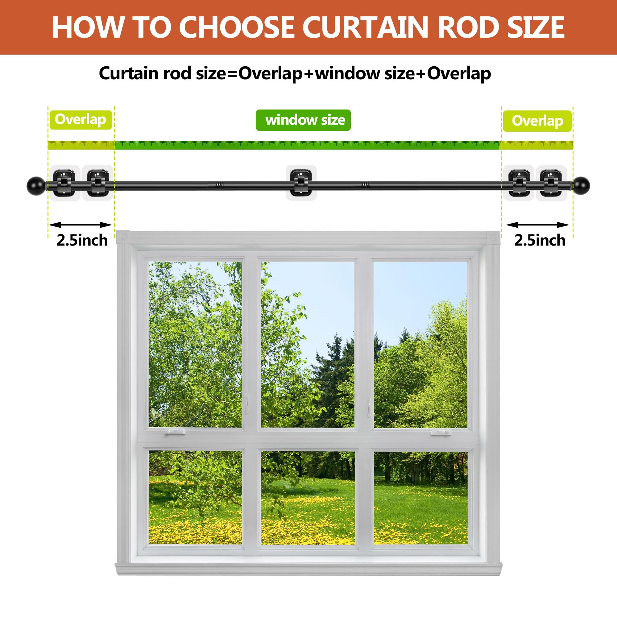 Tidisort rod next to measuring tape illustrating adjustable 66 to 120 inch sizing