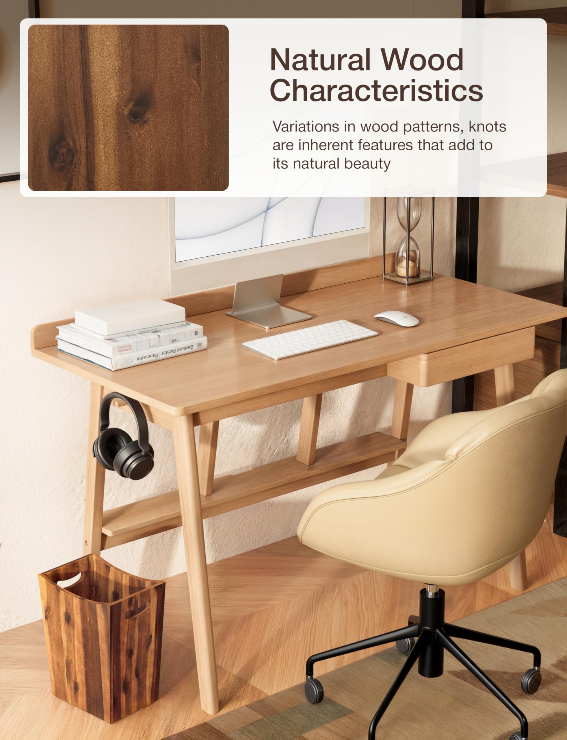 Tidita placed in a bathroom setting adding natural style and space-saving benefit