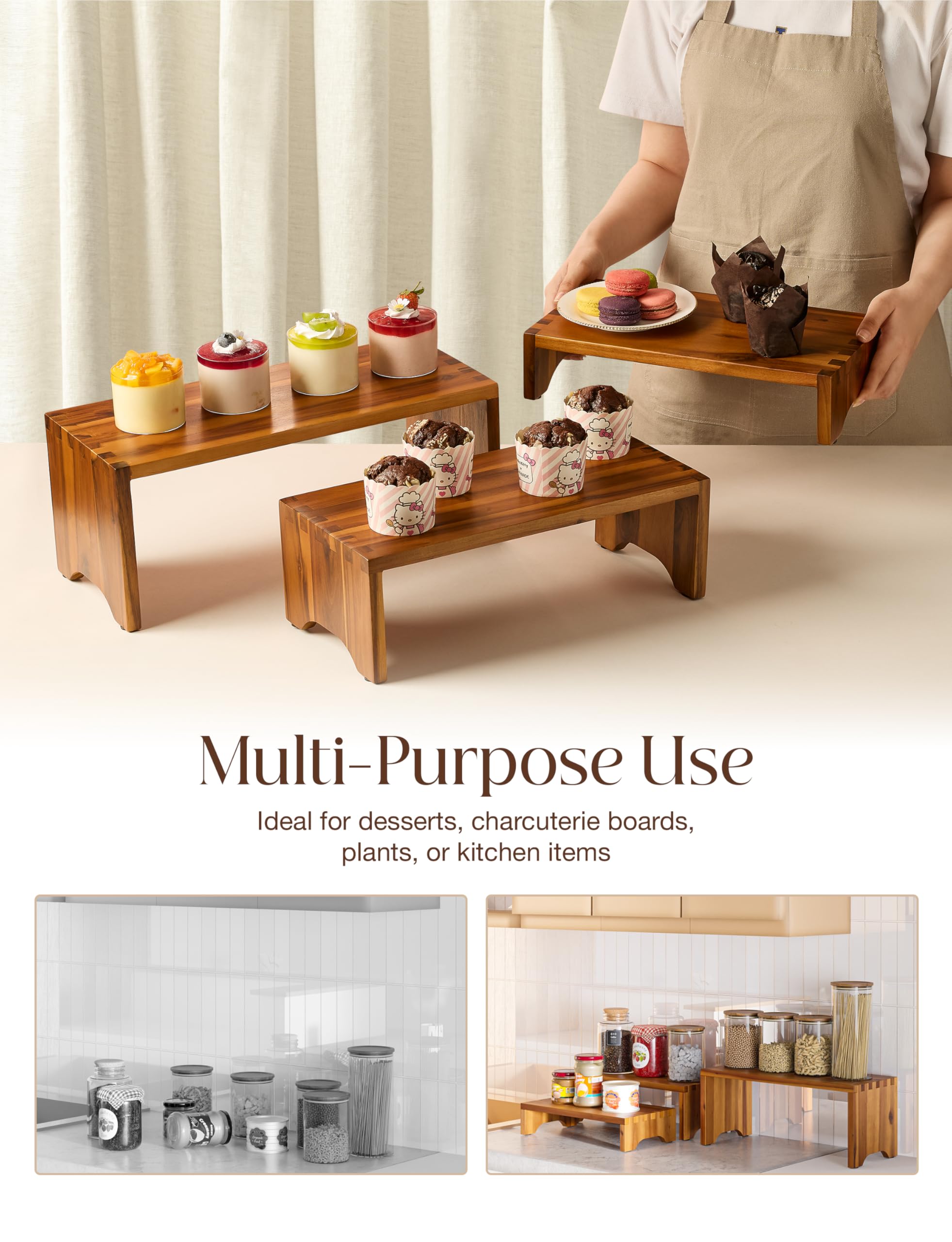 Tidita stand on dessert table showcasing cupcakes and improved presentation for gatherings