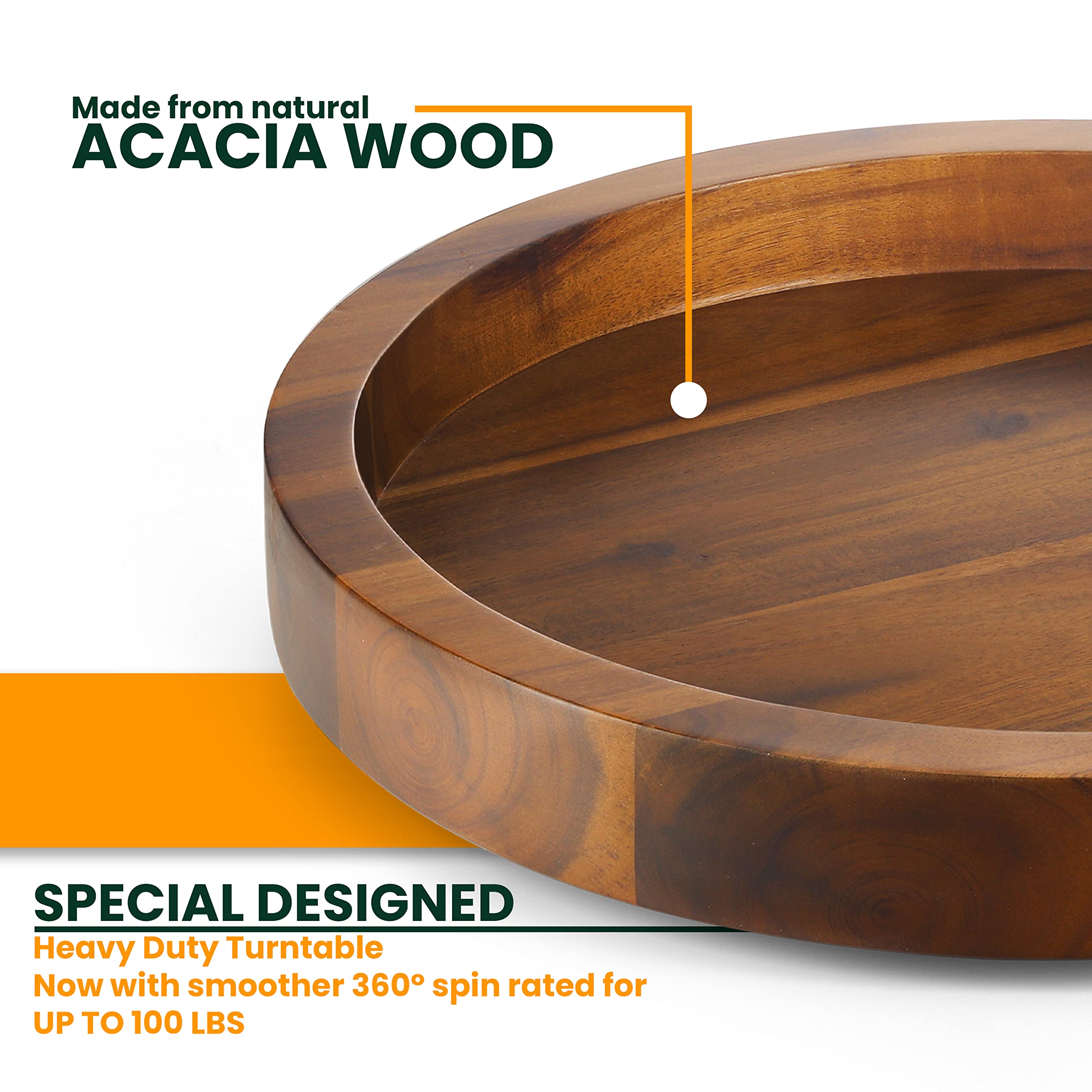 Tidita rotating lazy susan in kitchen use offering easy access to spices
