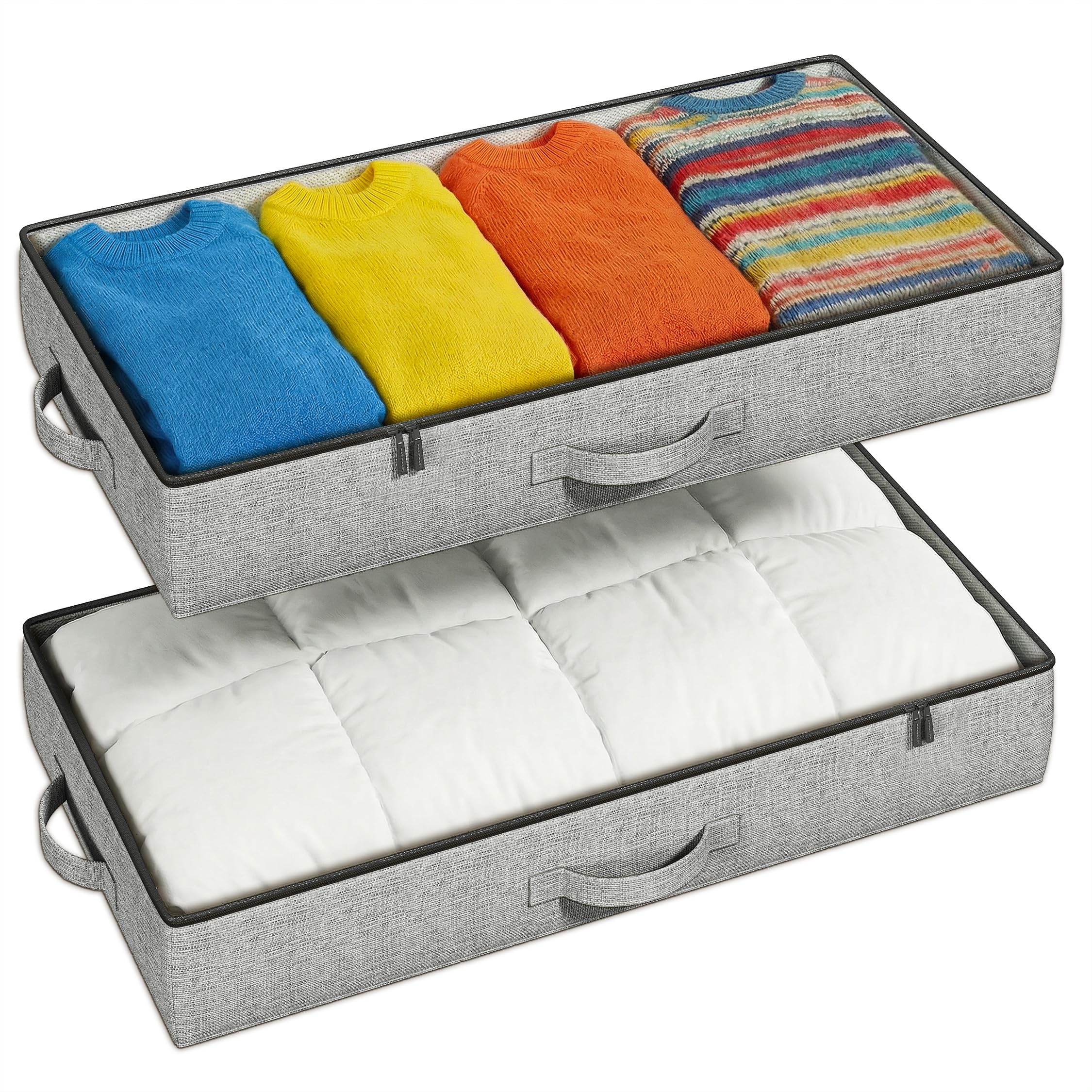 TidyCorner transparent top panel revealing contents for quick identification and convenience