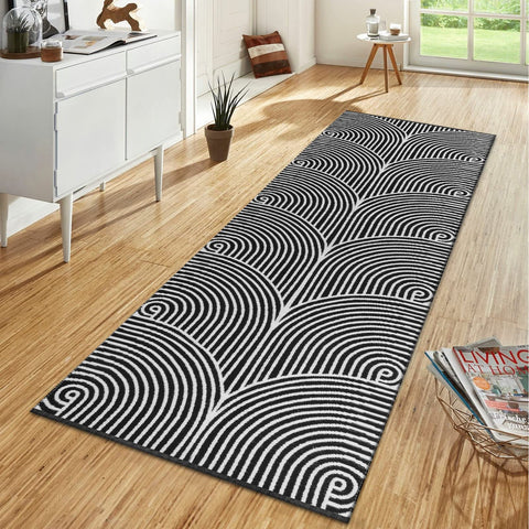 Tiffasea runner next to shoes showing true 2x6 size and scale benefit