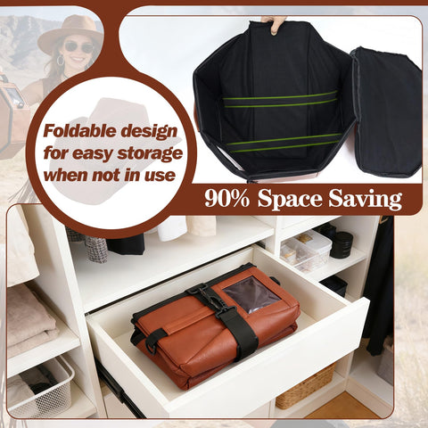 TIFFYONEK clear side window revealing stored hats for quick identification