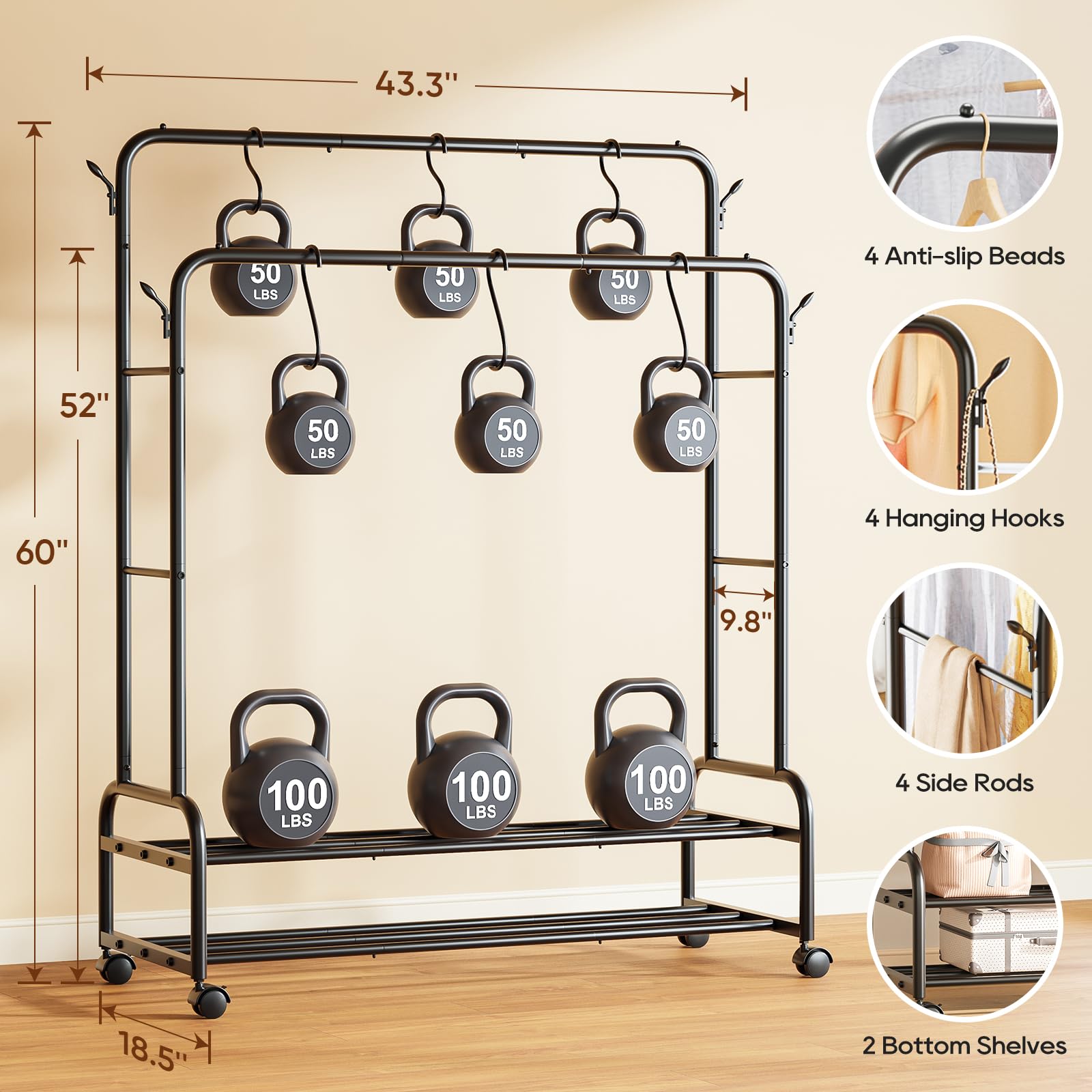 TigerParty caster wheel and lock detail for smooth mobility and secure stationary use