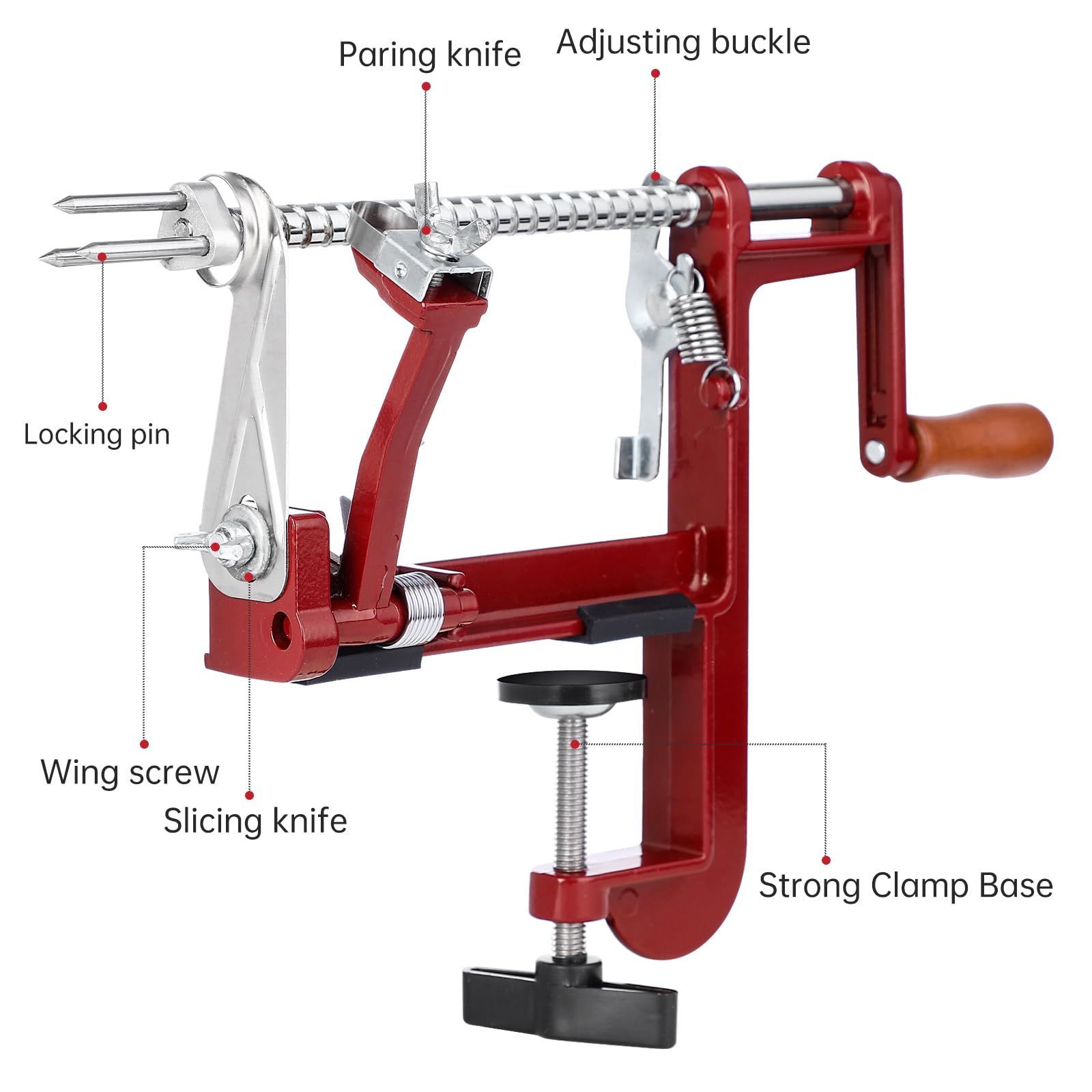 tigwin clamp base attached to counter for stability and safer peeling