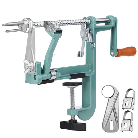 tigwin front view deep green peeler showing full unit and clamp benefit