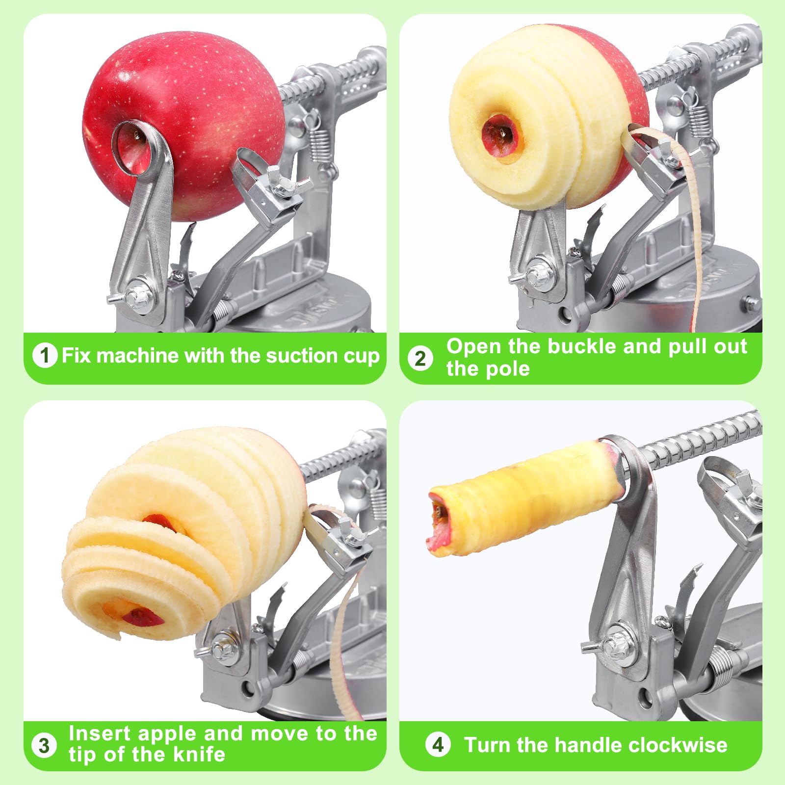tigwin peeling in action processing an apple quickly for consistent results