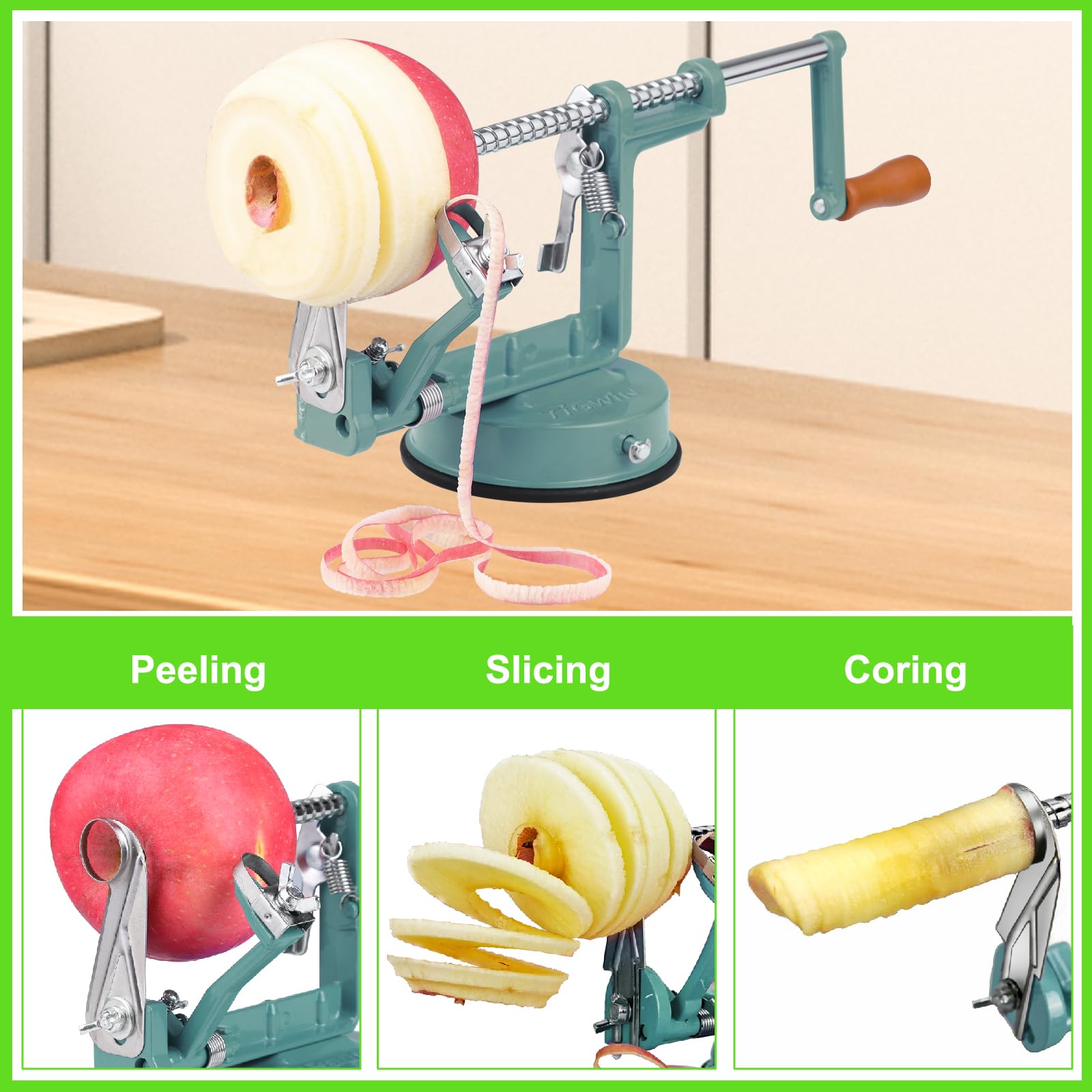 tigwin removed coring blade demonstrating potato-mode versatility for vegetable slicing