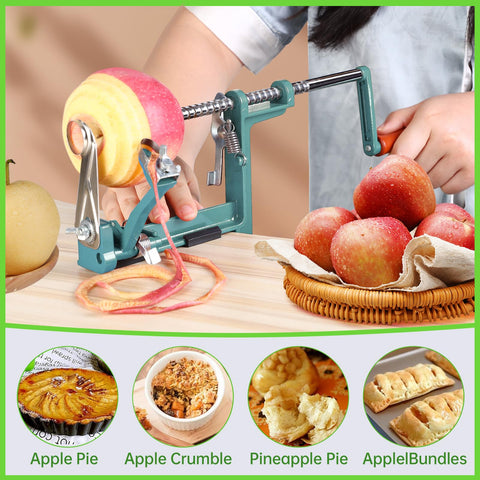 tigwin next to whole apple showing compact size and countertop fit
