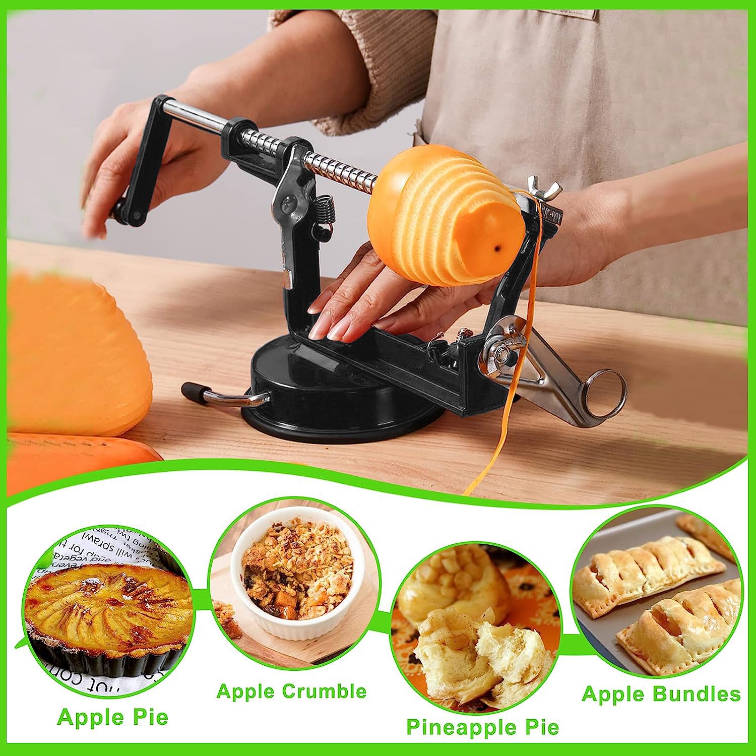 tigwin tool next to apples for scale showing compact size and efficient capacity