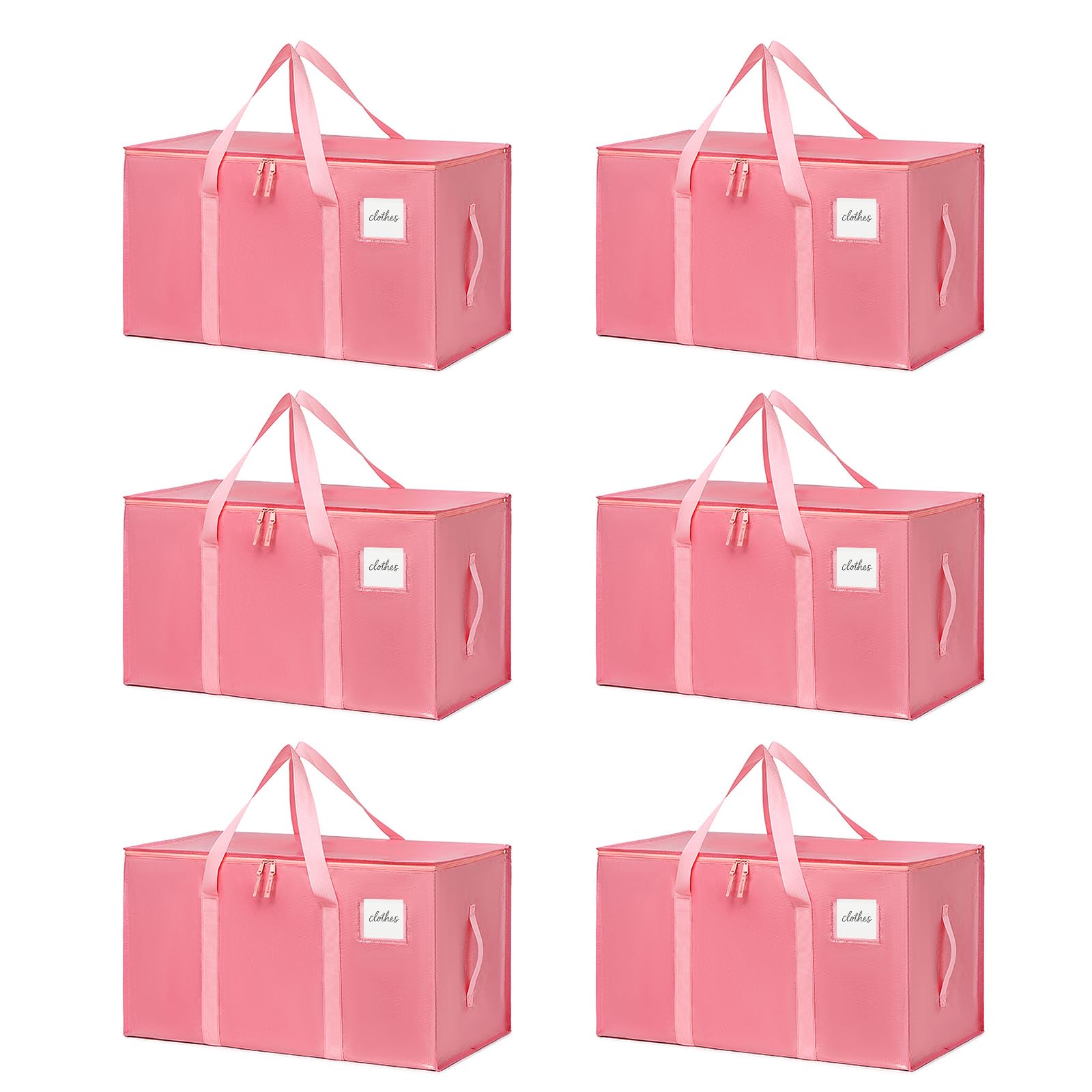TIIOCTI front view of bubblegum pink moving bag shows large capacity and visibility