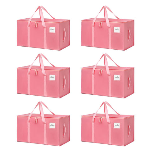 TIIOCTI front view of bubblegum pink moving bag shows large capacity and visibility