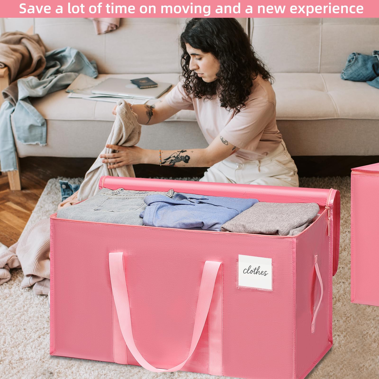 TIIOCTI packed with bedding and clothes to maximize storage efficiency benefit