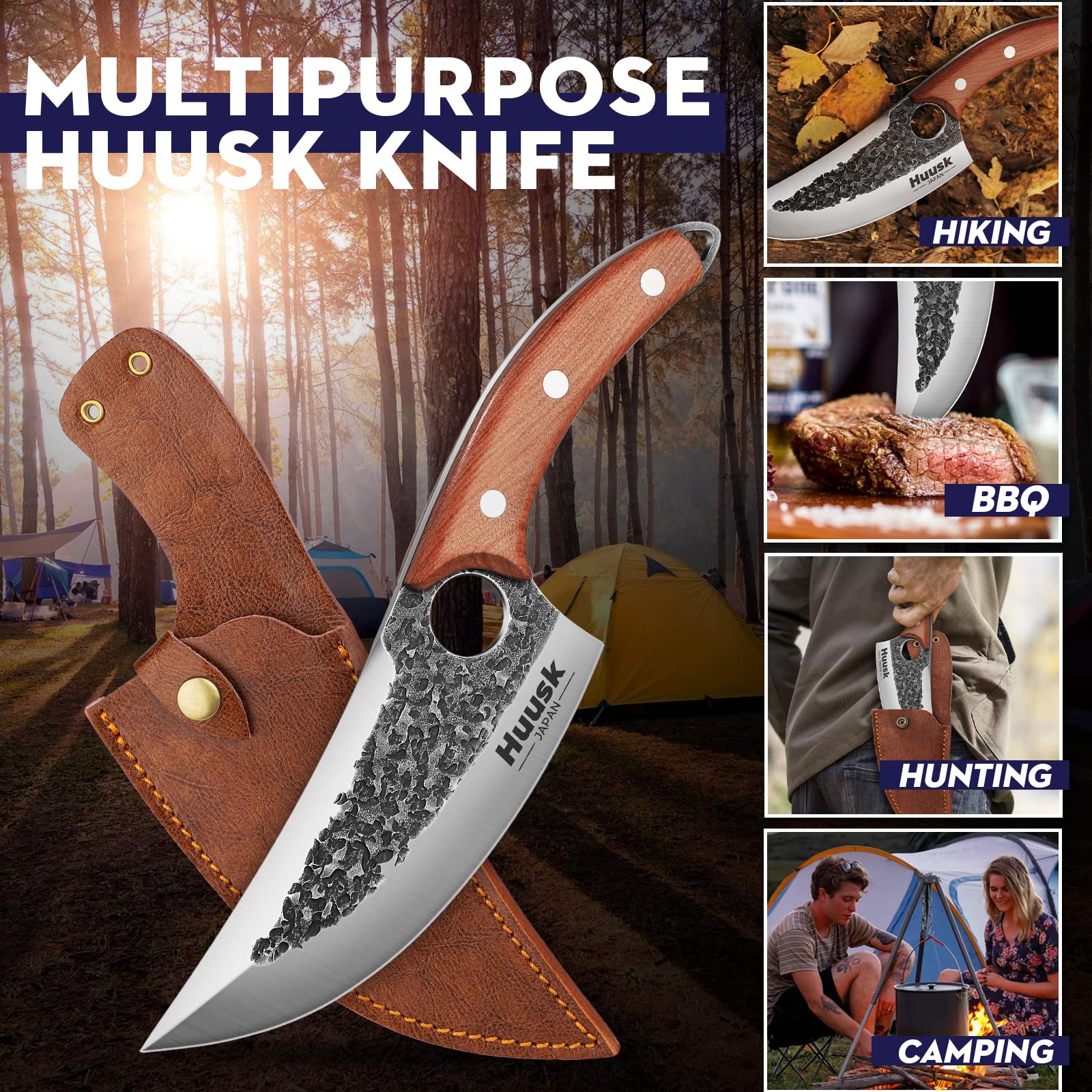 TIJERAS Huusk beside ruler for scale showing 7.09-inch blade length and proportions