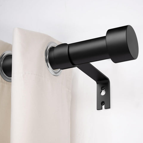 Time Forest mounted rod over living room window illustrating modern style and support