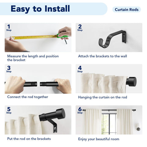 Time Forest outdoor patio curtain rod mounted under eave showing covered-outdoor suitability