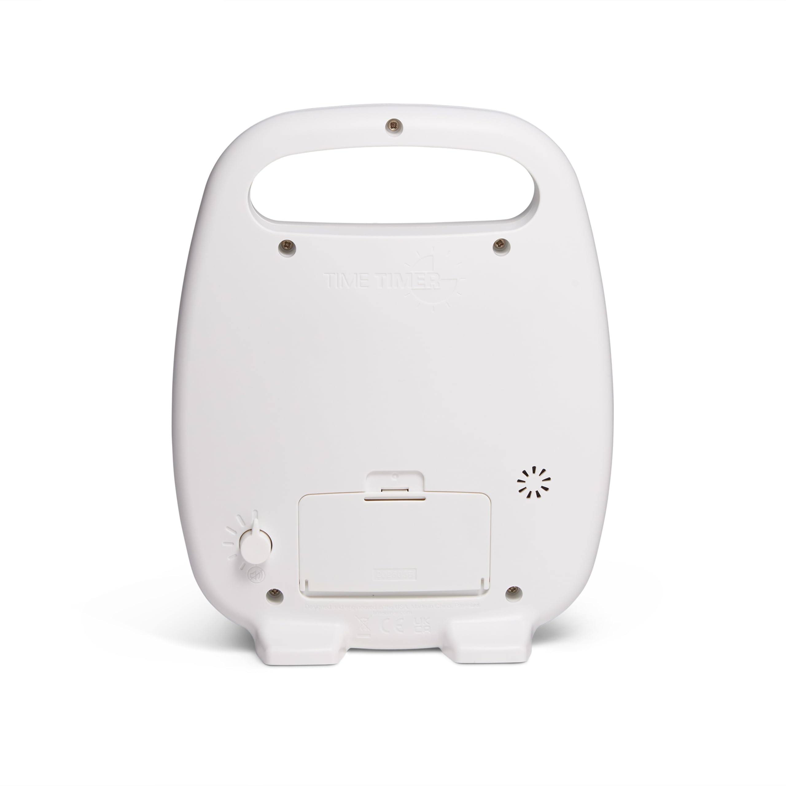 TIME TIMER open back displaying battery compartment for simple maintenance