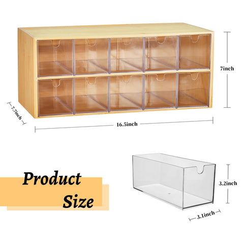TIMIEEYA organizer on kitchen countertop, neat presentation for quick selection