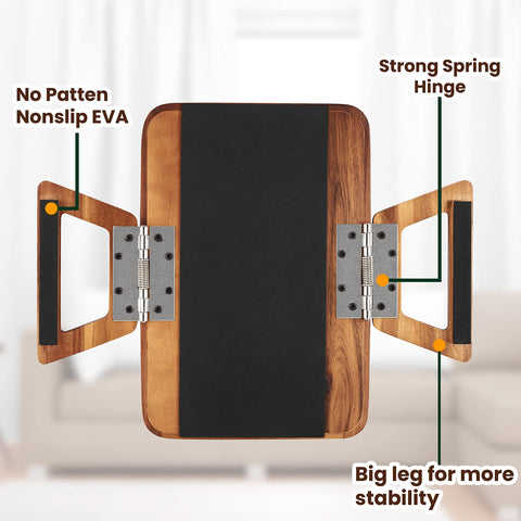 Tinamo tray converted into serving tray with snacks, offers versatile use