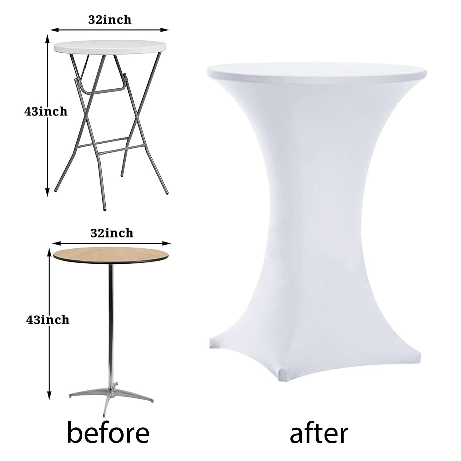 Tina's table in bar setting displaying cover durability and neat presentation