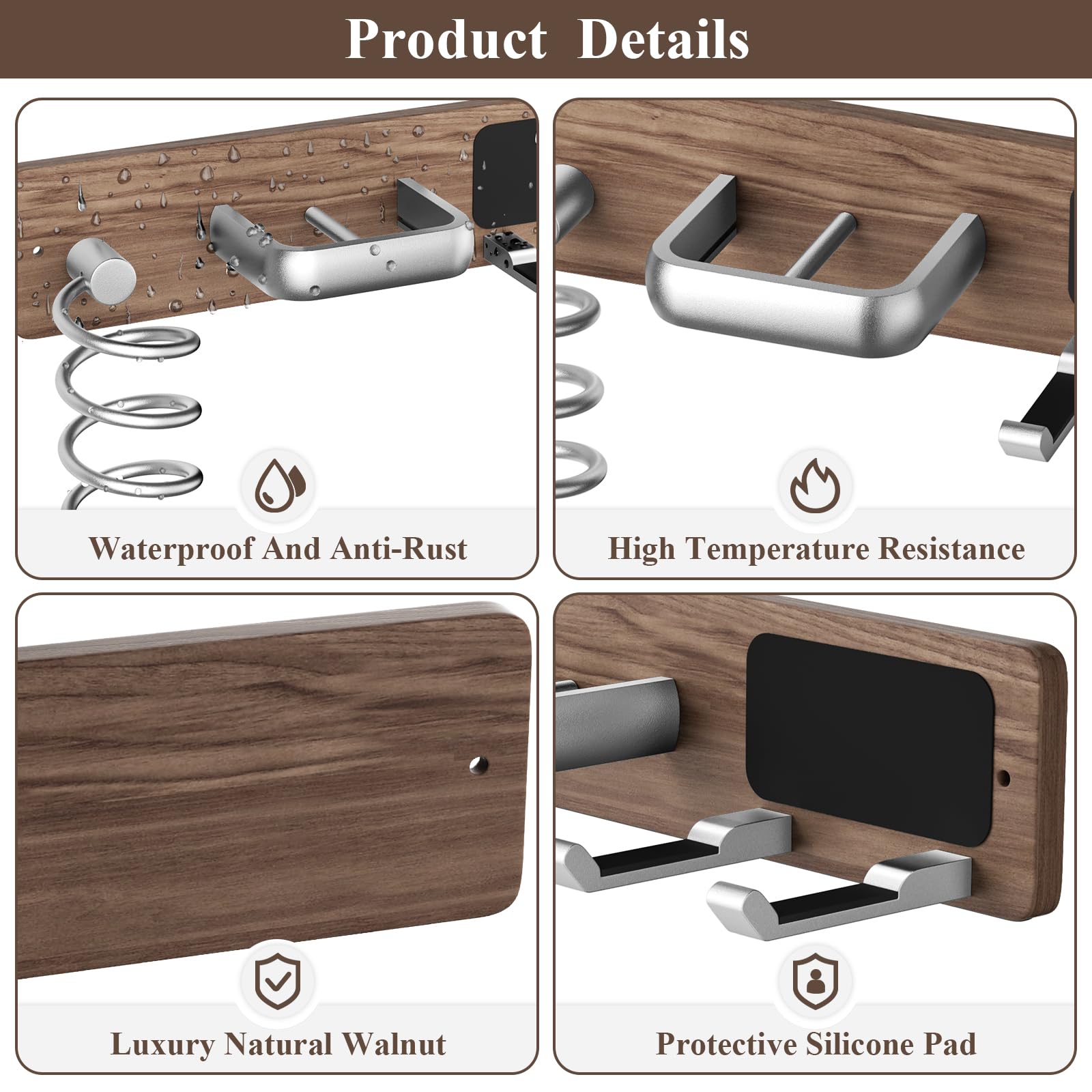 Tindbea in-use styling scene with dryer and iron accessible for fast styling