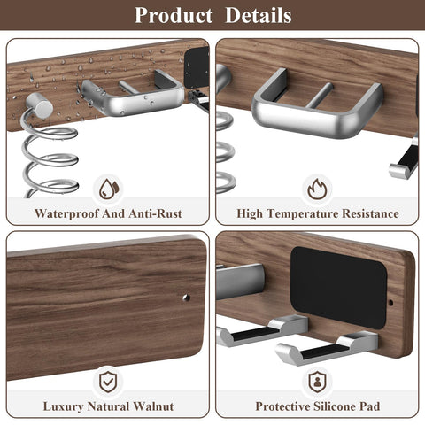 Tindbea in-use styling scene with dryer and iron accessible for fast styling
