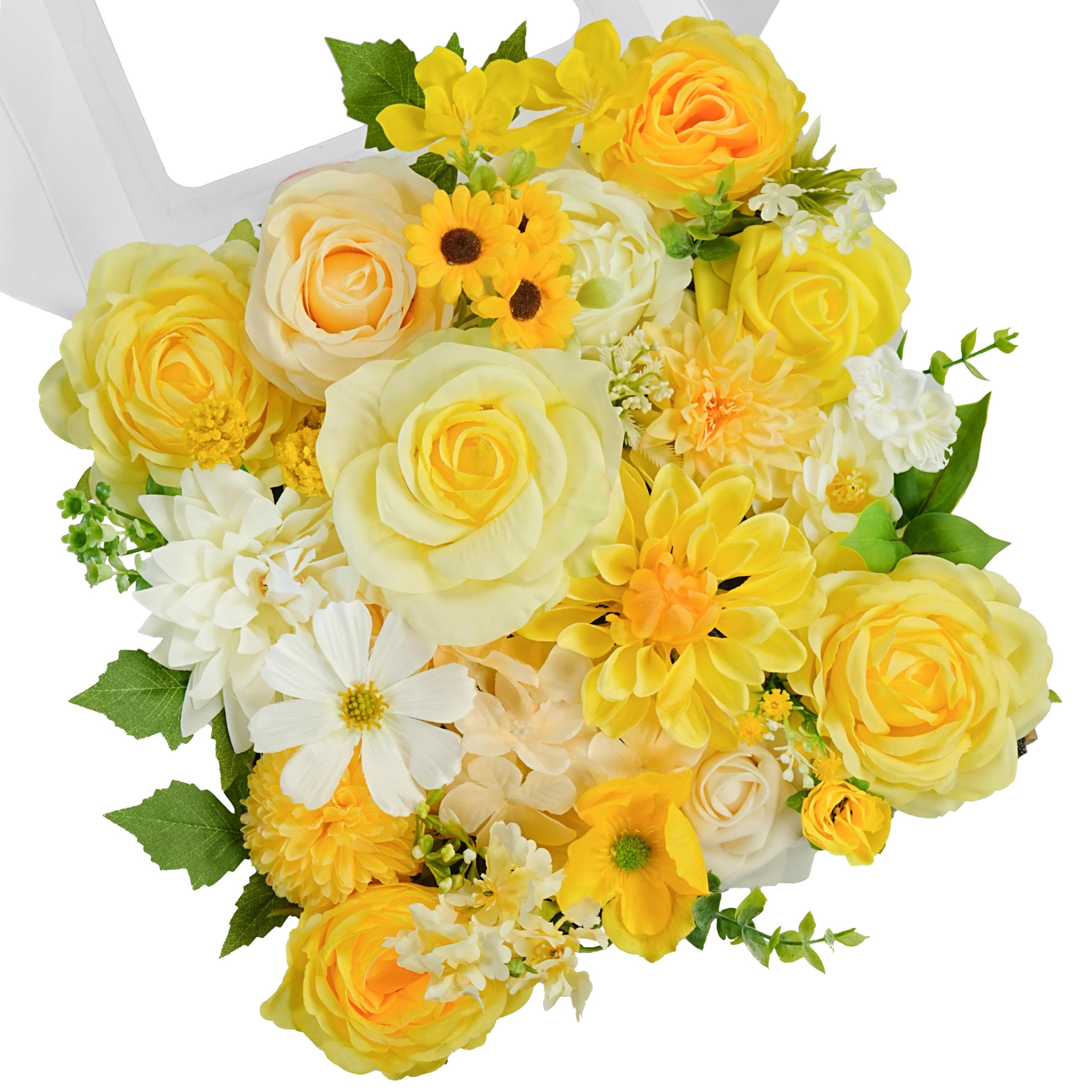 TINGE TIME front packaging showing full flower combo and vibrant yellow roses