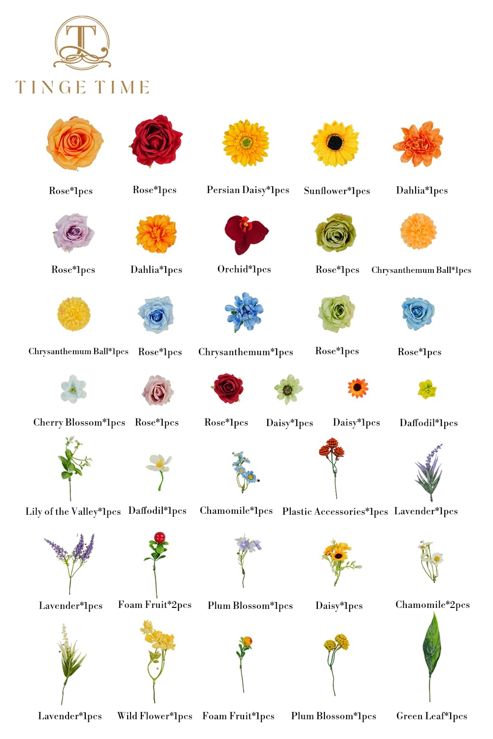 TINGE TIME flowers on dining table, instant colorful room refresh