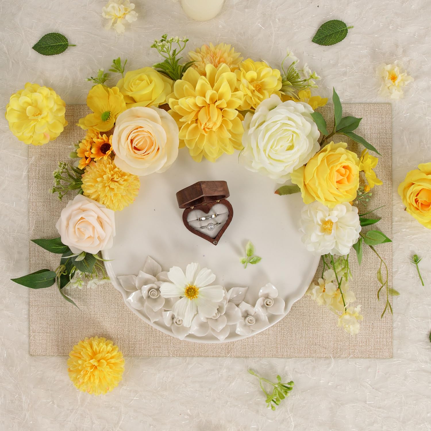 TINGE TIME trimmed wedding bouquet illustrating DIY customization and polish