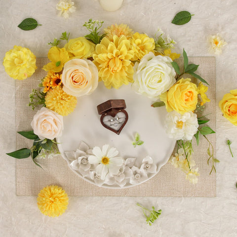 TINGE TIME trimmed wedding bouquet illustrating DIY customization and polish