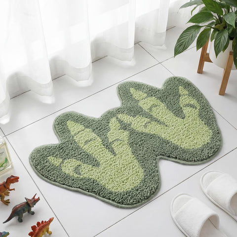 Tinideya front view showing aqua green footprint design and inviting soft surface