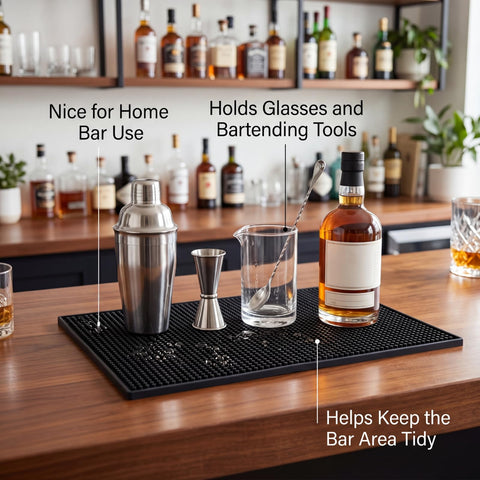 Tioncy thin flexible mat side profile showing easy storage and fit