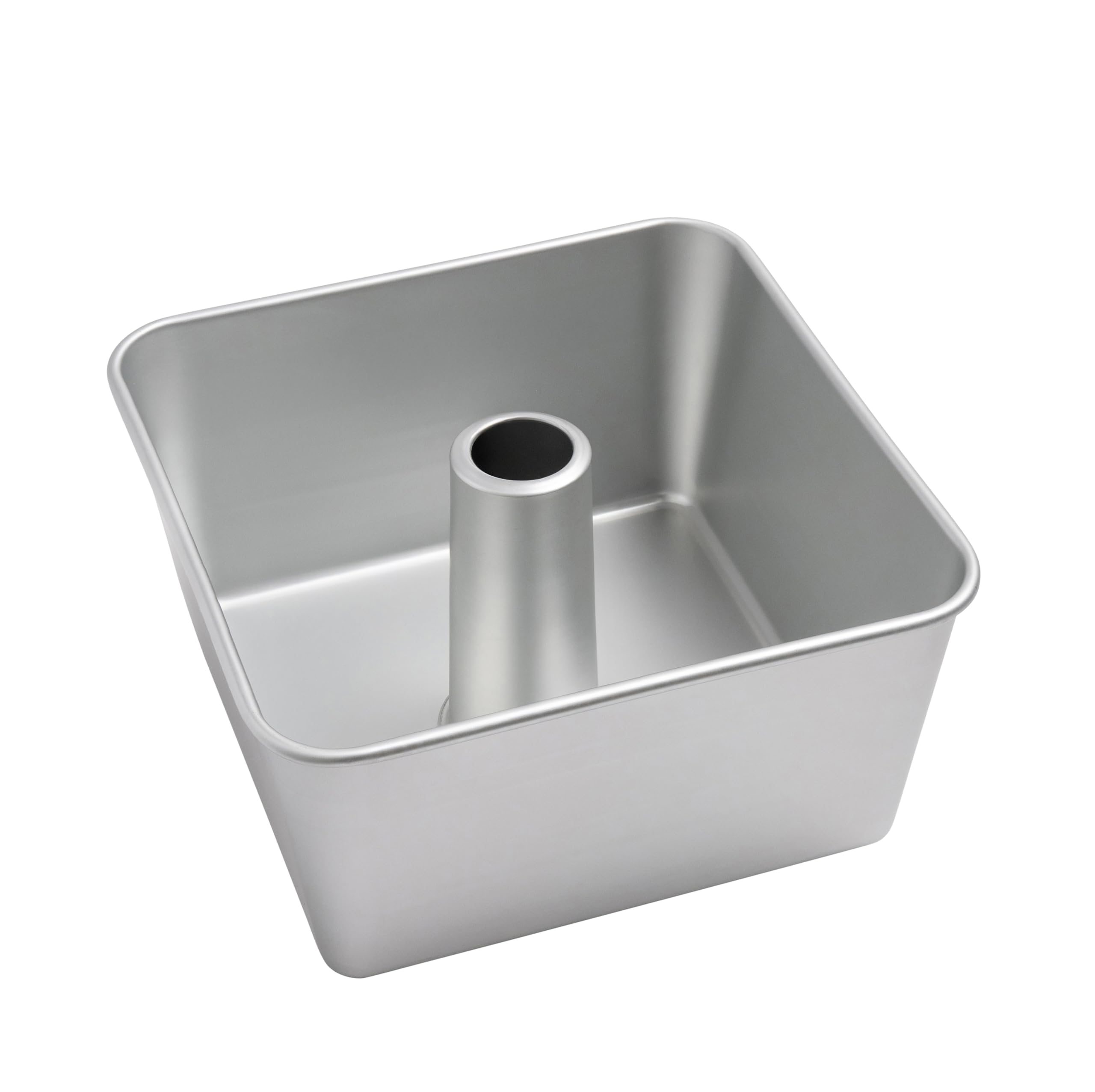 TiParthenos front view of seamless square tube pan, stable lifting benefit