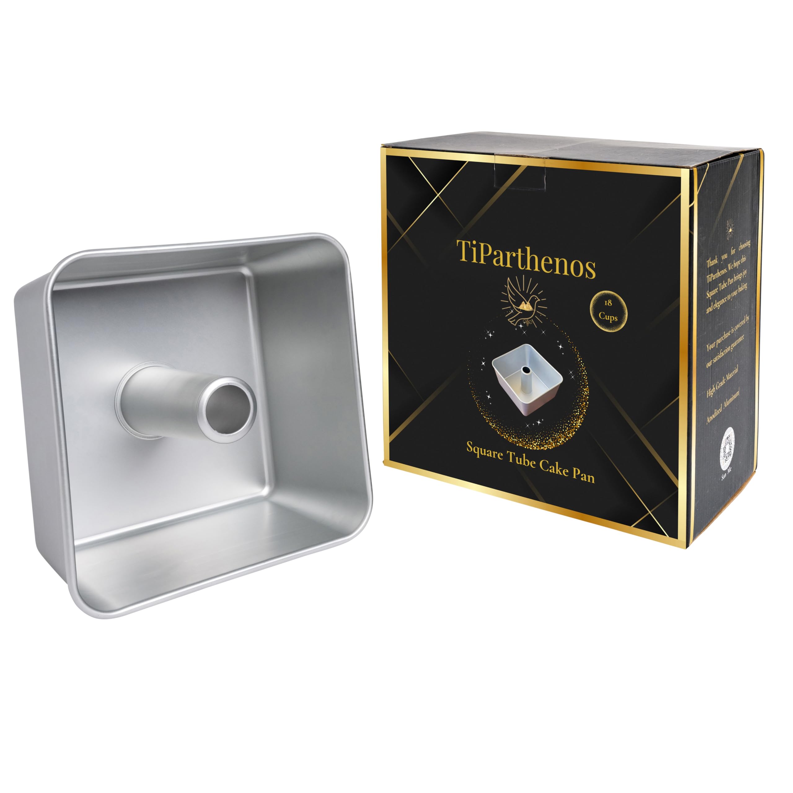 TiParthenos included pan and label, clear product details benefit