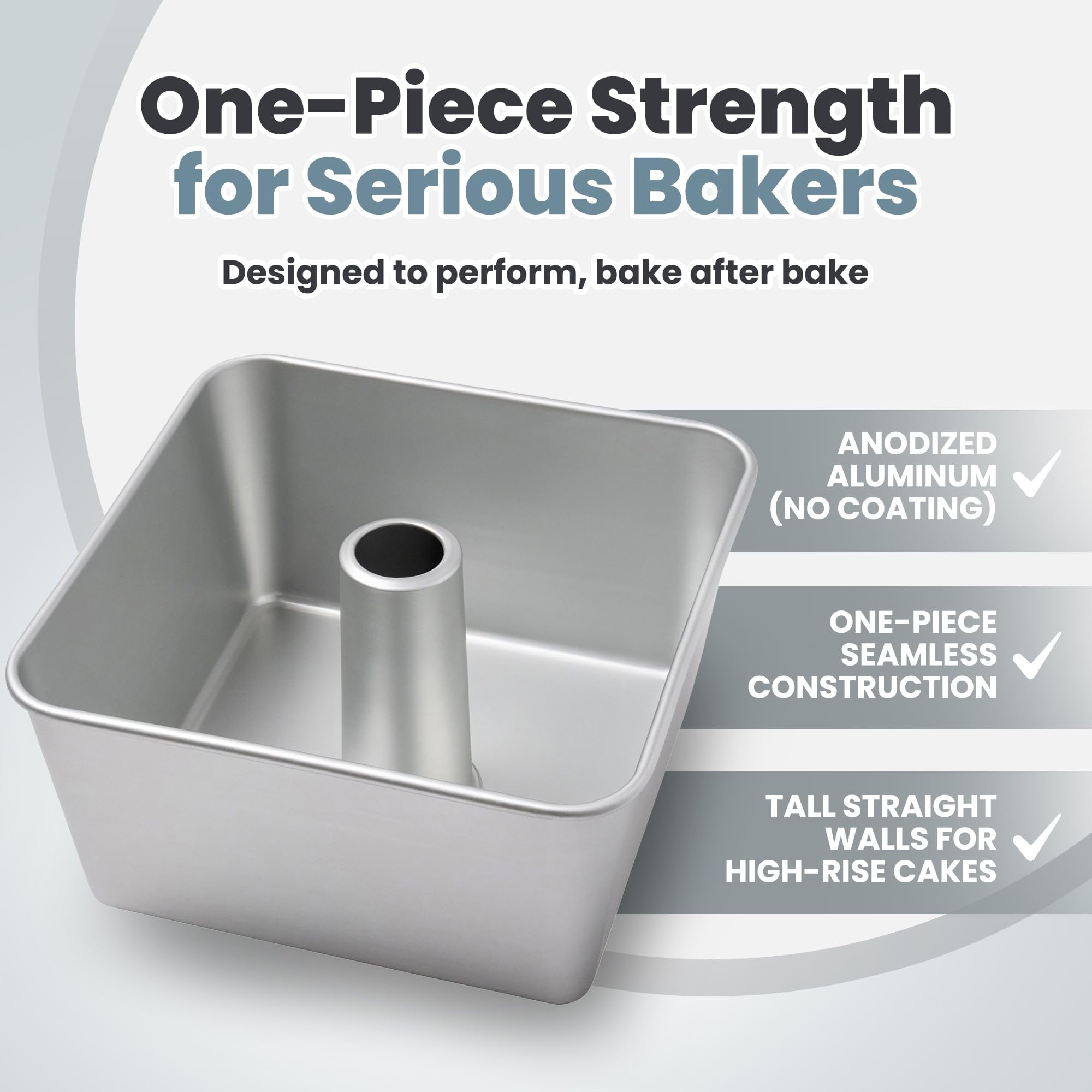 TiParthenos center tube detail, improves heat to cake center benefit
