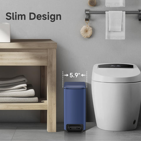 TIPGO beside toilet showing compact scale to save space benefit