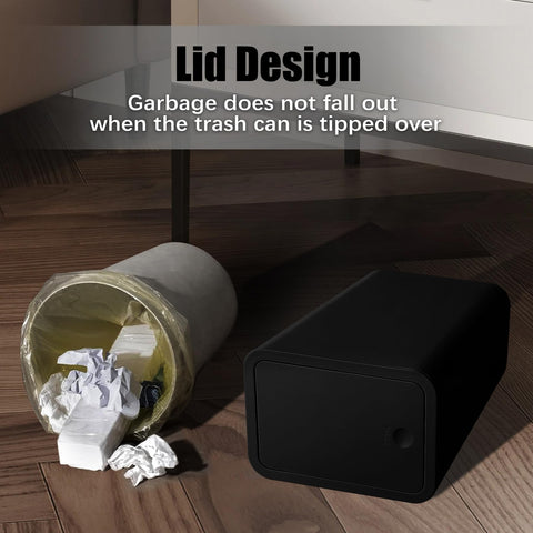 TIPGO two-pack stacked lifestyle showing matching bins for multiple rooms