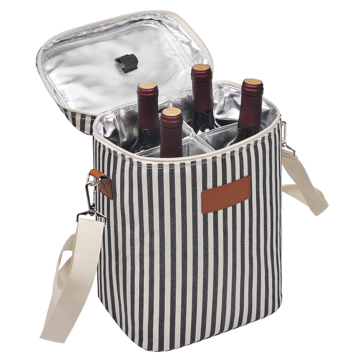 Tirrinia tote front view showing elegant design and secure closure for gifting