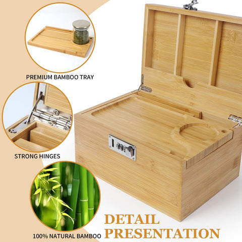 TISEMENT box open with sliding tray showcasing flexible organization