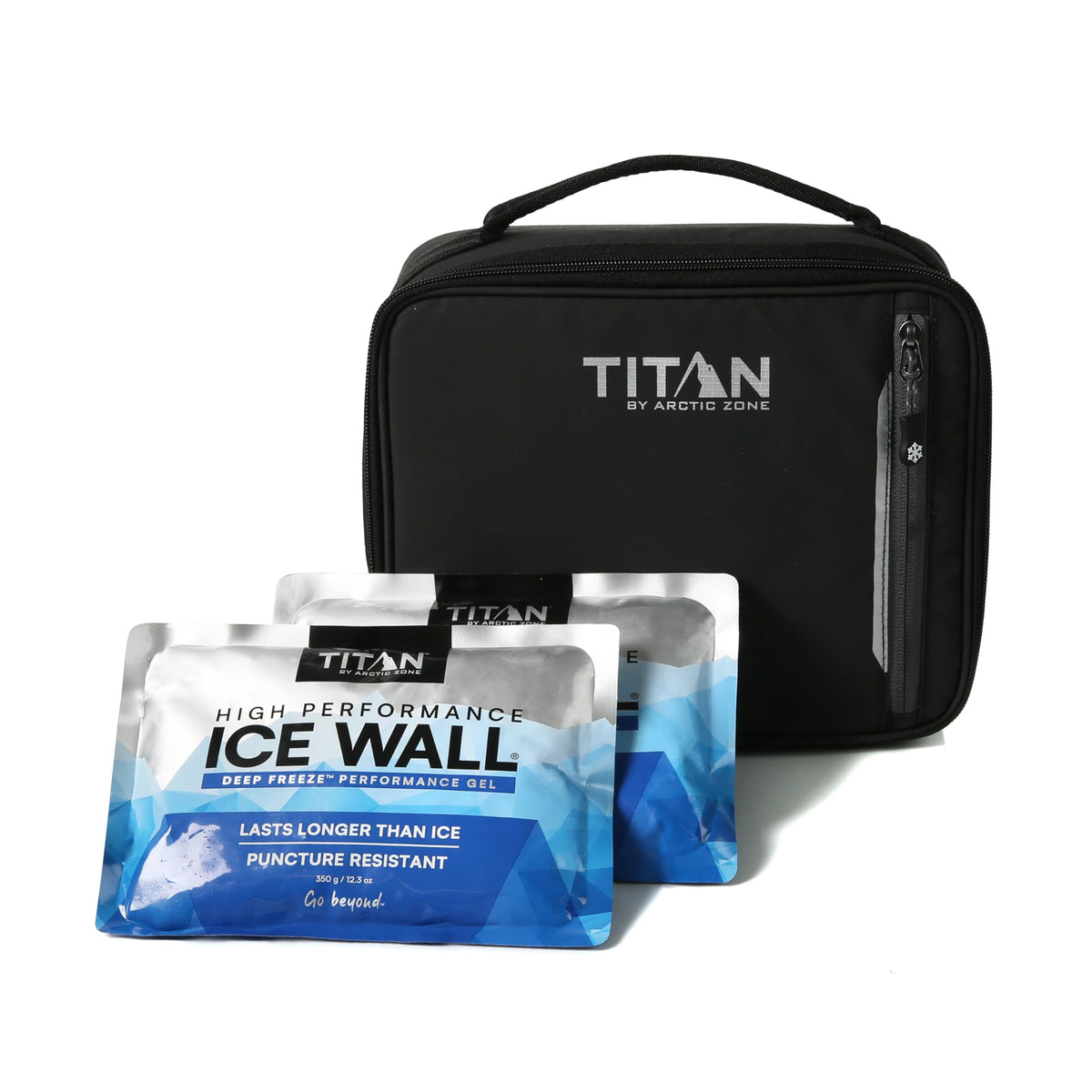 Titan by Arctic Zone front view showing black ice finish and durable shell for daily use
