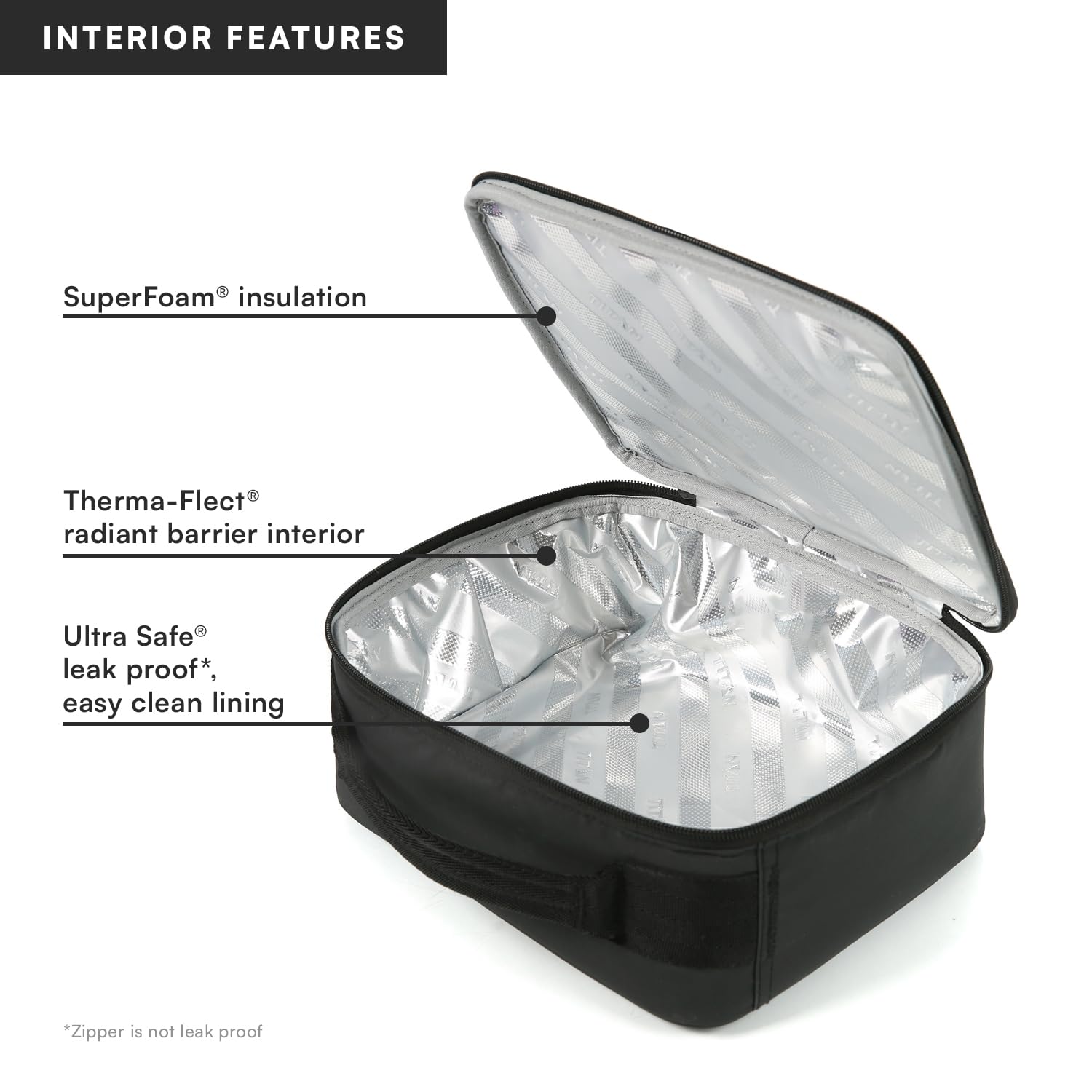 Titan by Arctic Zone interior lining close-up with Microban for quick wipe-clean benefit
