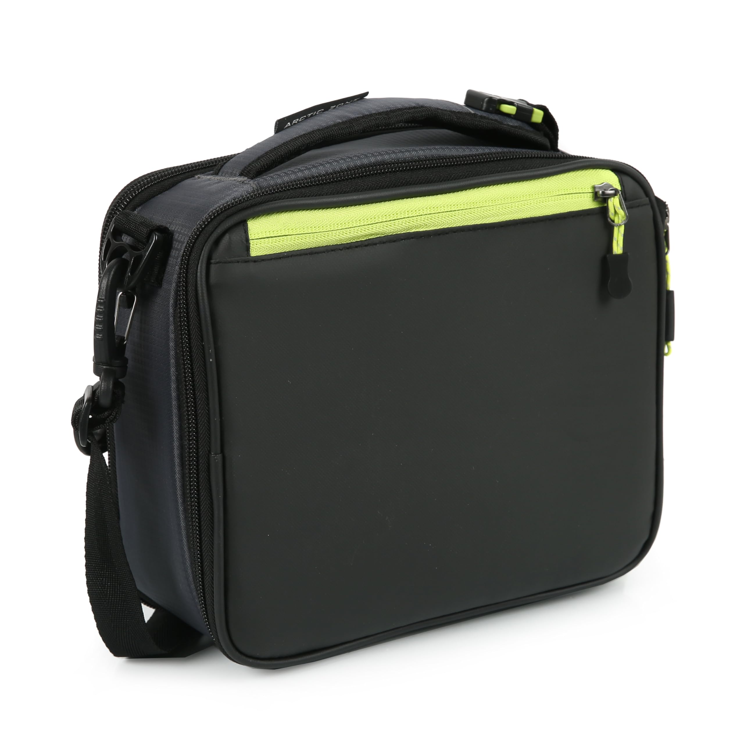 Titan by Arctic Zone clipped to a backpack in a lifestyle scene hands-free carrying benefit