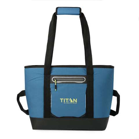 Titan by Arctic Zone label and Therma-Flect interior lining showing radiant barrier benefit