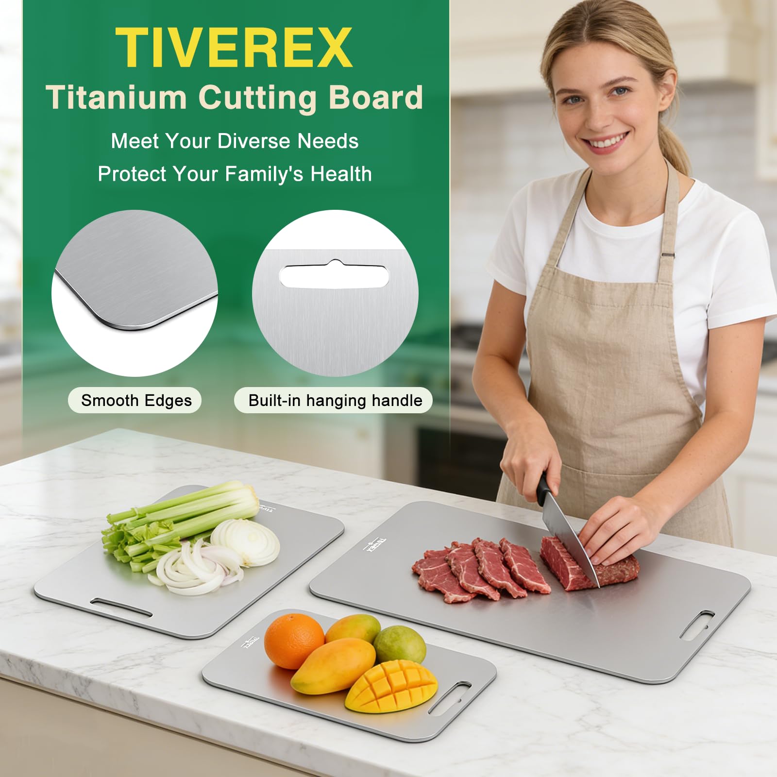 TIVEREX double-sided texture detail showing both faces for ingredient separation advantage