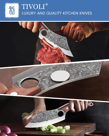 TIVOLI curved handle and round finger hole for secure balanced grip