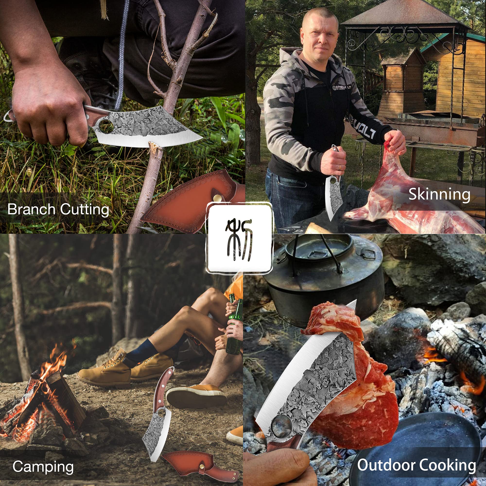 TIVOLI cleaver chopping vegetables fast and precise for kitchen prep