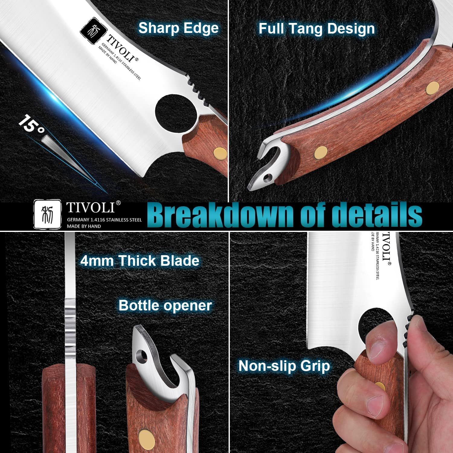TIVOLI sheath and gift box showing safe storage and presentation-ready packaging