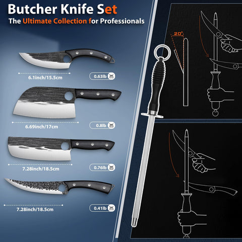 TIVOLI knives displayed next to cutting board showing size and scale, practical for kitchen planning